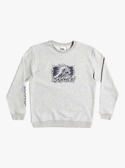 Quiksilver Boys Scorcher Sweater Light Grey Heather