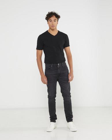 Levis Mens 510 Skinny Jeans Black Native Cali