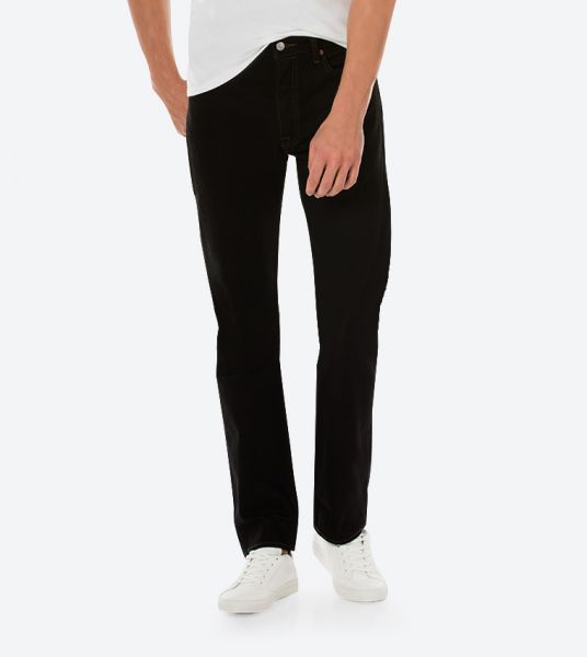 Levis Mens 501 Regular Fit Jean Black