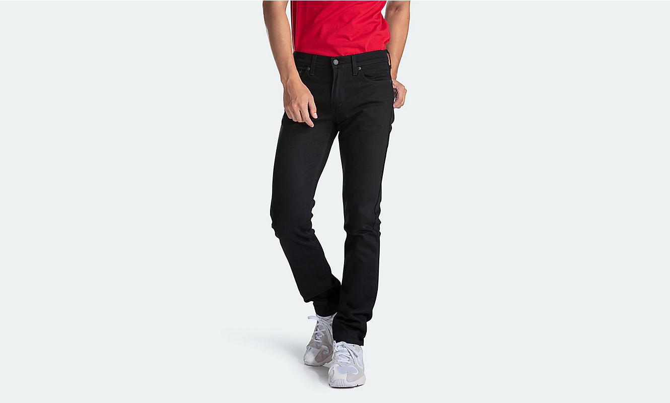 Levis Mens 511 Slim Fit Stretch Jeans Native Cali Black