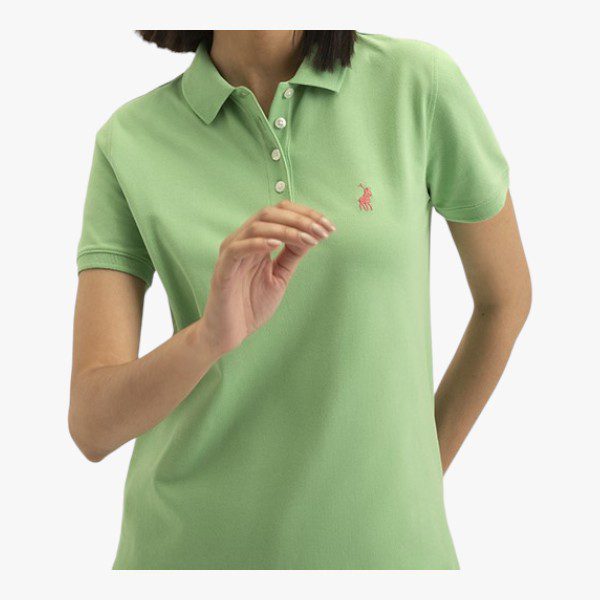 Polo Womens Basic Short Sleeve Golfer Green