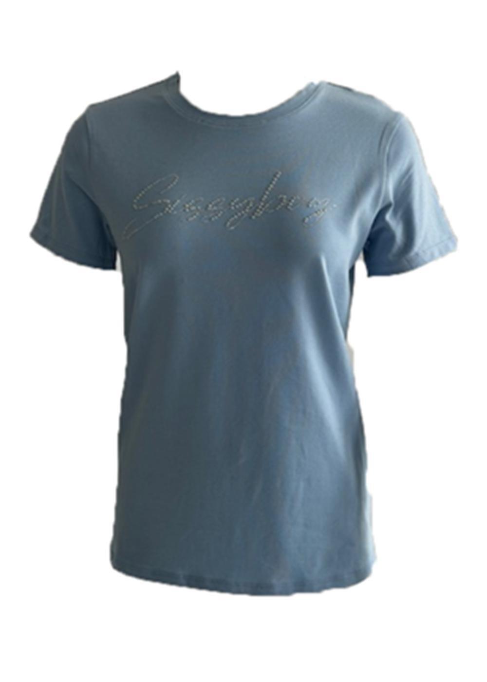 Sissy Boy Regular Tee Pearl Bling Transfer Pale Blue