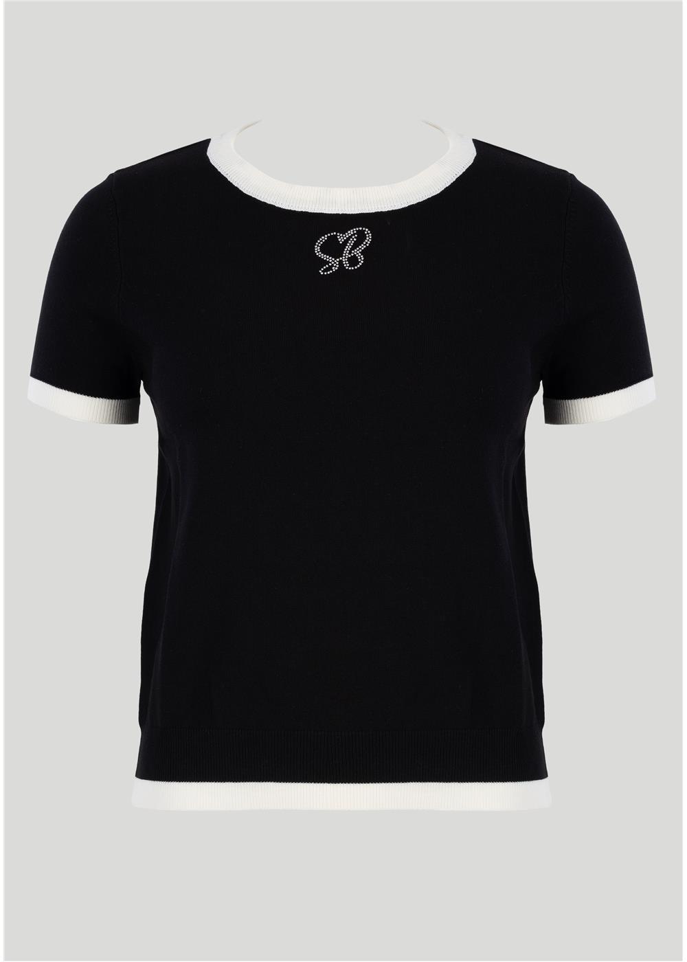Sissy Boy New Obsession Knit Short Sleeve Top Black