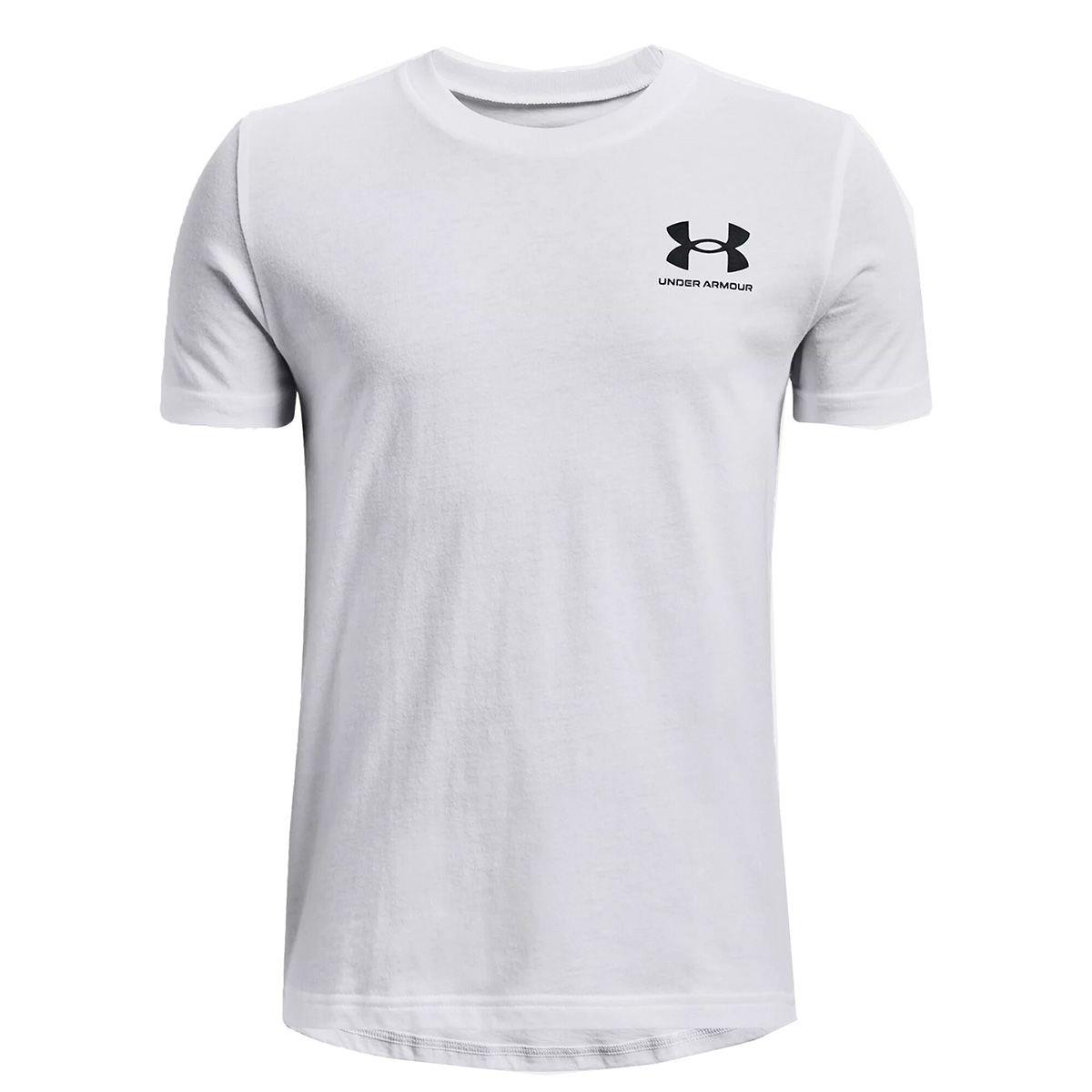 Under Armour Boys Sportstyle Left Chest Short Sleeve Tee 100 Grey