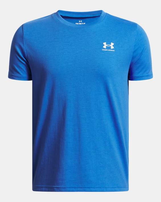 Under Armour Boys Sportstyle Lc Short Sleeve Tee 402 Blue