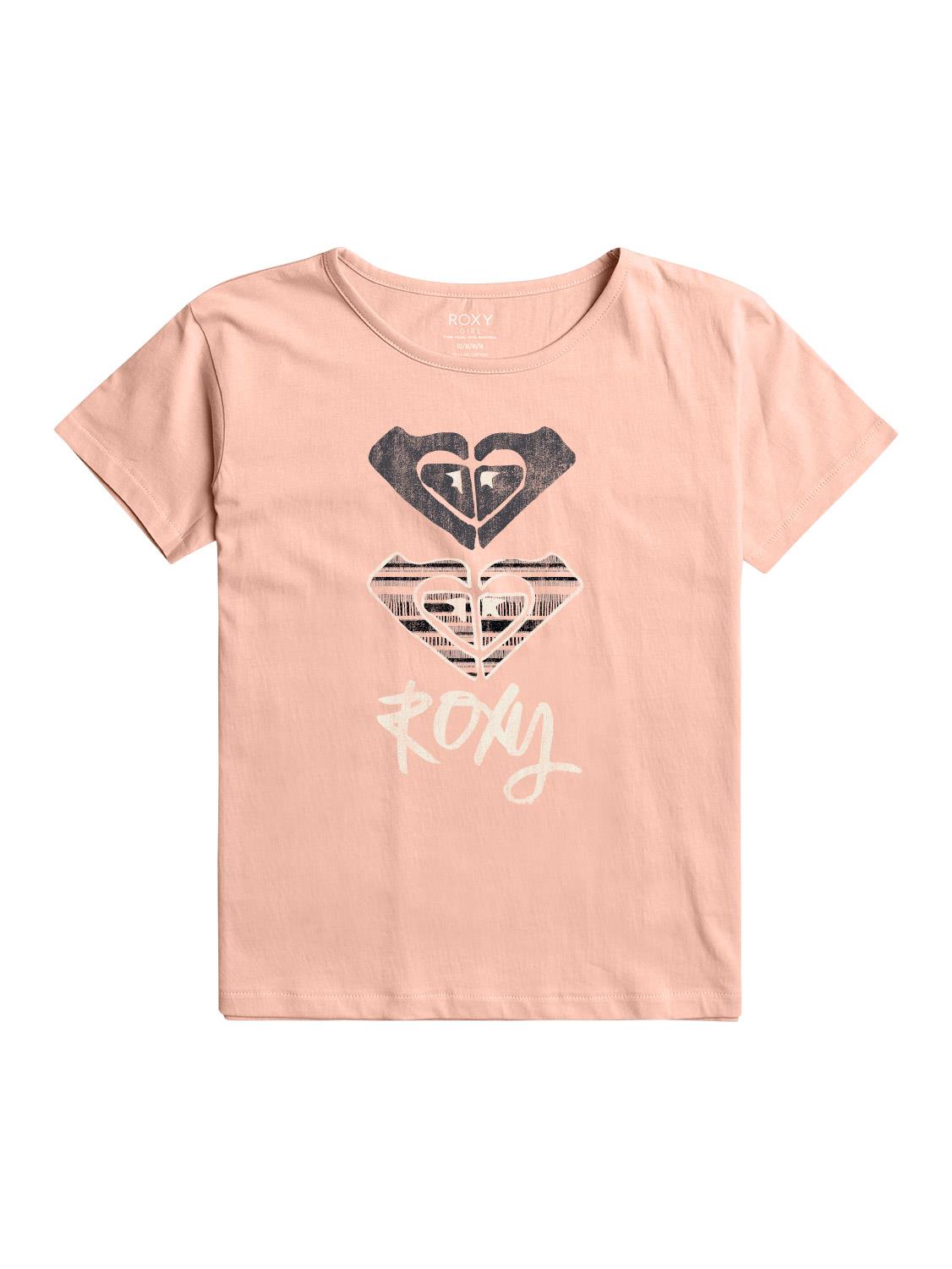 Roxy Girls Day & Night A Short Sleeve Tee Candlelight Peach