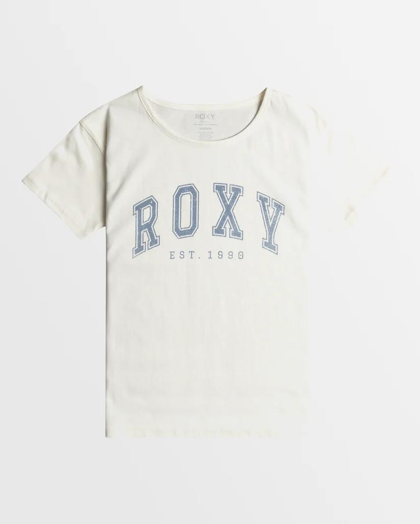 Roxy Girls Day & Night B Short Sleeve Tee Egret