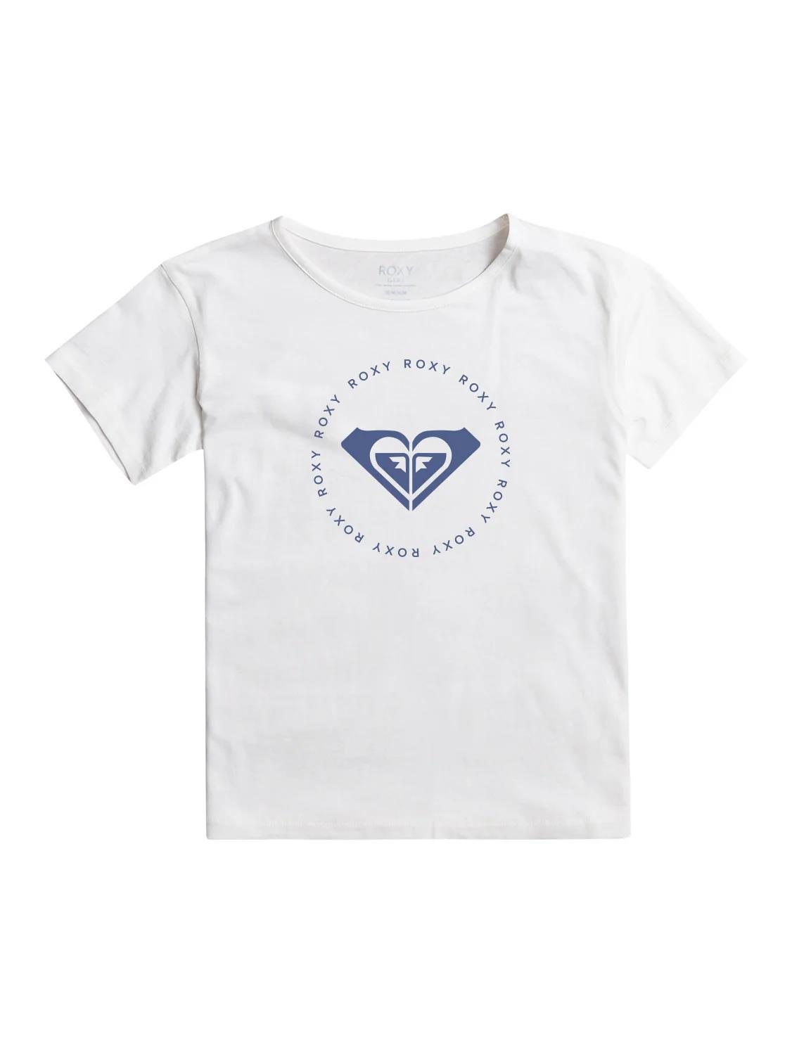 Roxy Girls Noon Ocean Short Sleeve Tee White