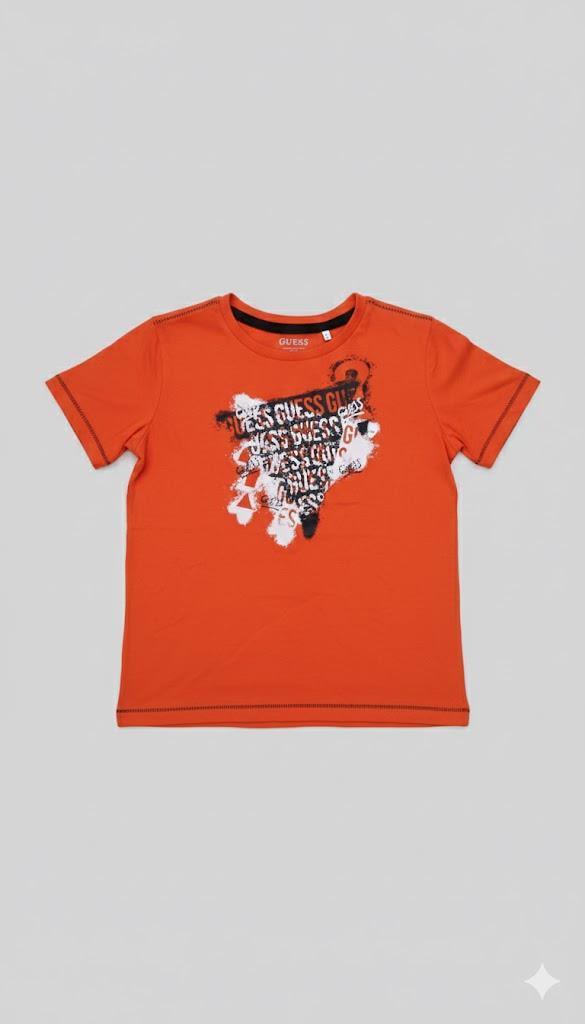 Guess Boys Short Sleeve Tee Orange