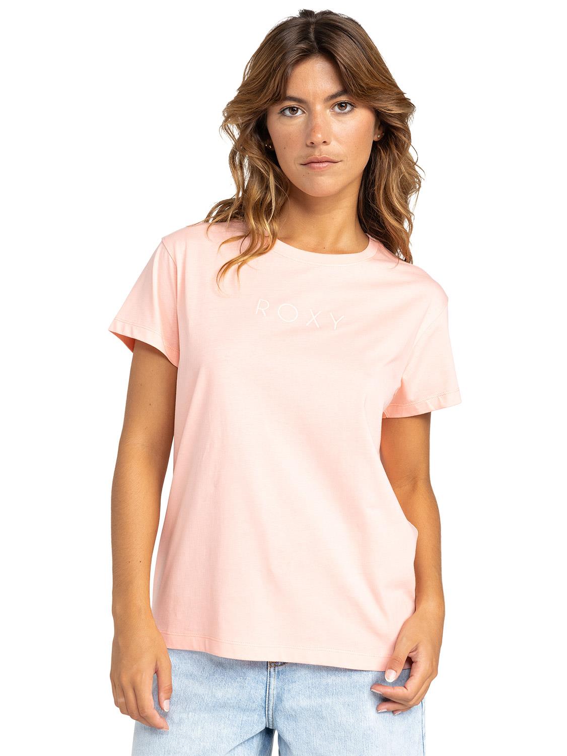 Roxy Womens Just Do You Short Sleeve Tee Cadlelight Peach