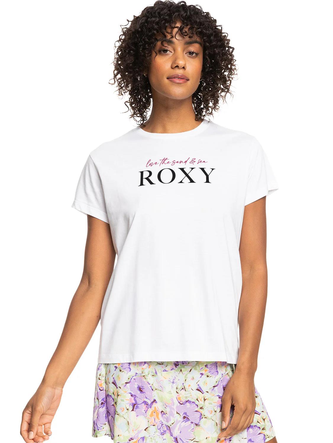 Roxy Womens Noon Ocean Short Sleeve Tee White