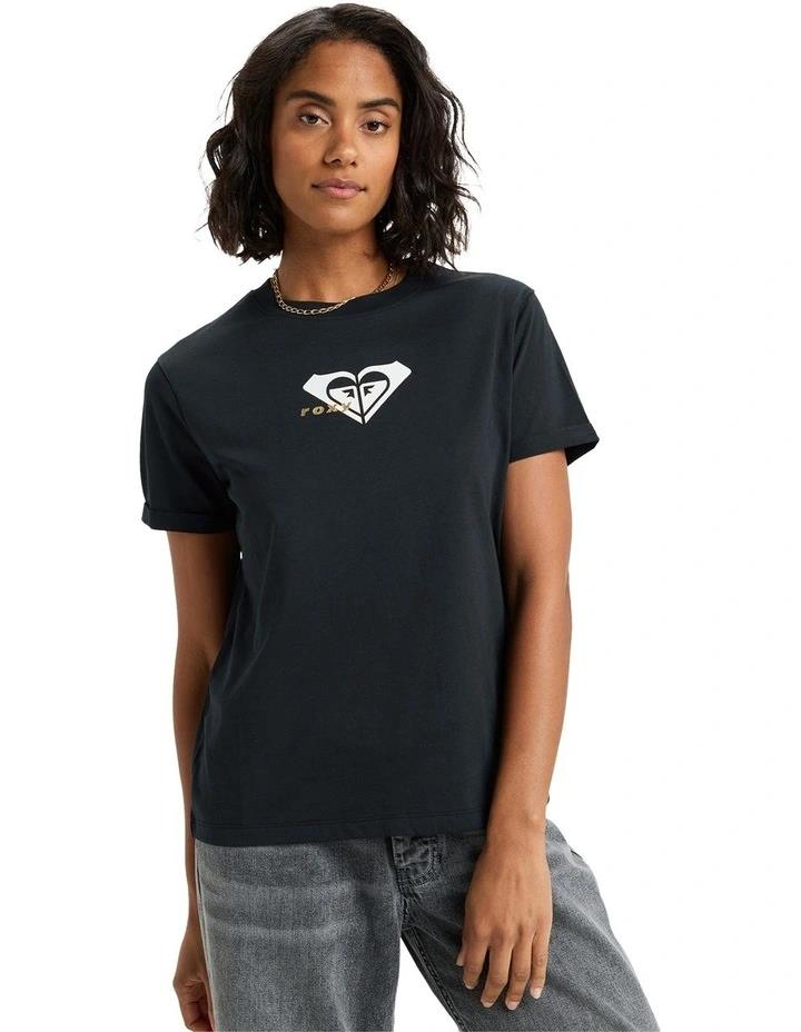 Roxy Womens Ocean Regular Corpo Short Sleeve Tee Anthracite