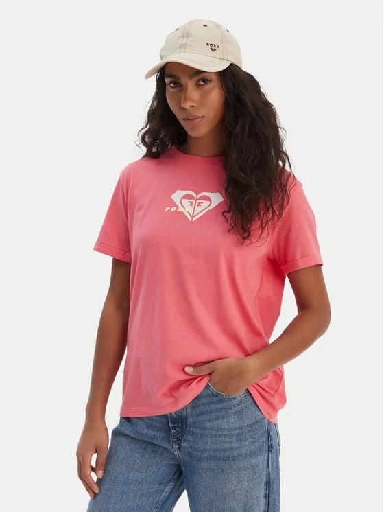 Roxy Womens Ocean Regular Corpo Short Sleeve Tee Honey Suckle