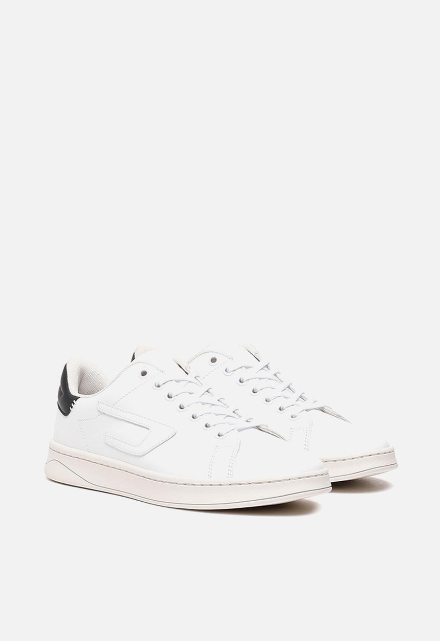 Diesel Mens S Athene Low Sneaker White/Black