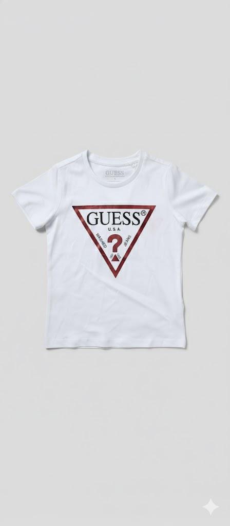 Guess Girls Core Short Sleeve Tee White