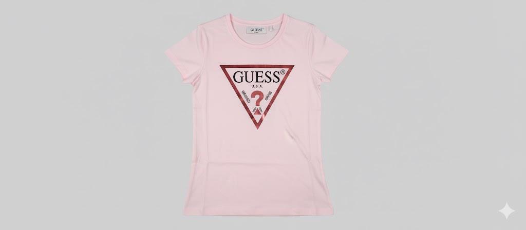 Guess Girls Core Short Sleeve Tee Pink