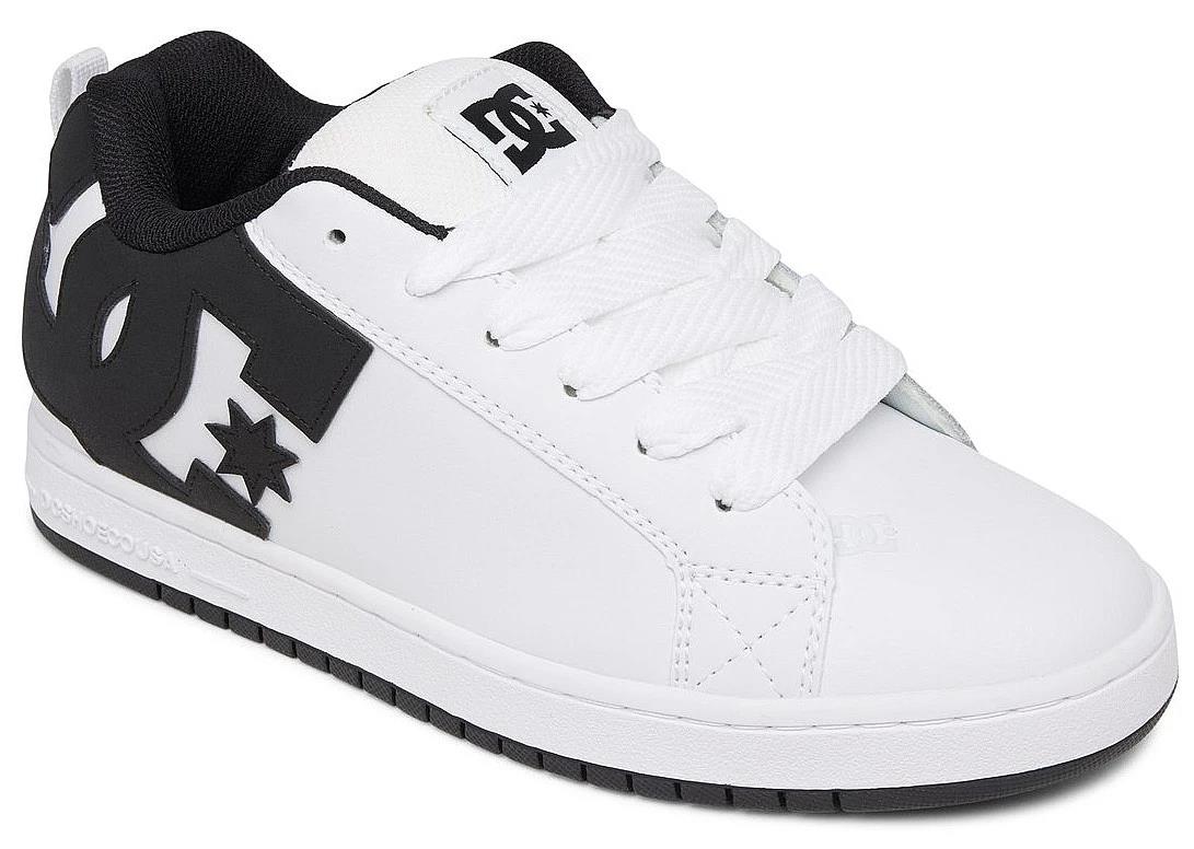 Dc Mens Court Graffik Sneaker White Black Black