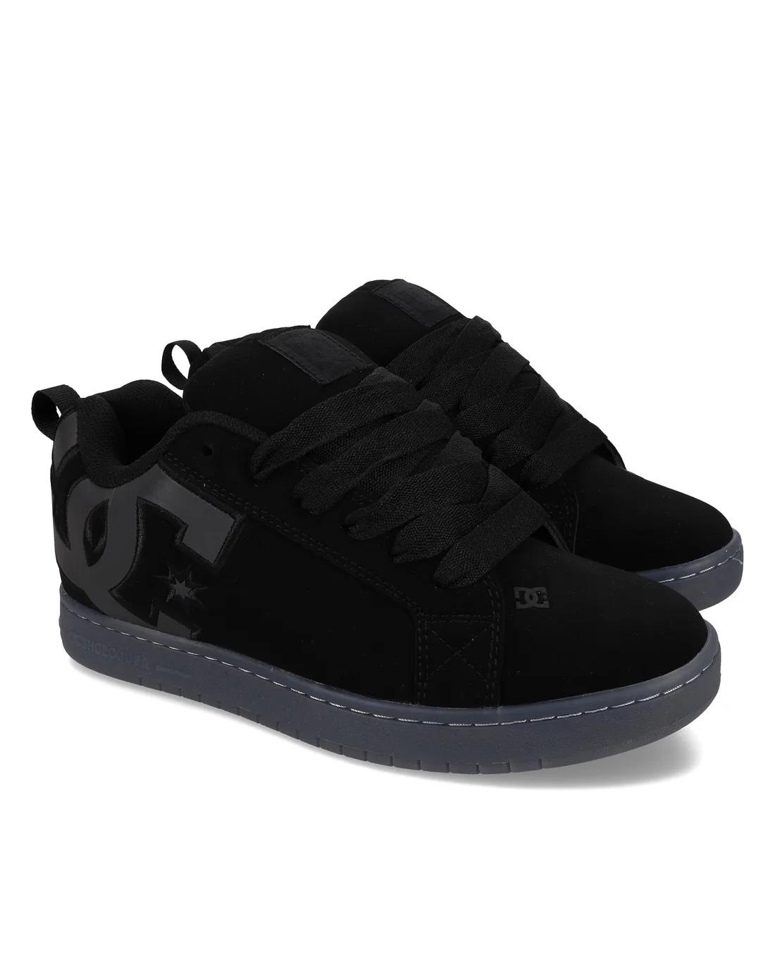 Dc Mens Court Graffik Se Sneaker Black Grey Black Ref