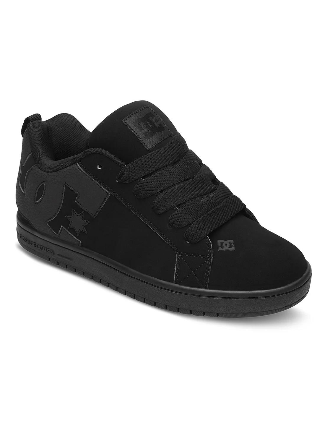 Dc Mens Court Graffik Sneaker Black Black Black