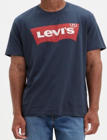 Levis Mens Graphic Set In Neck Dress Blue