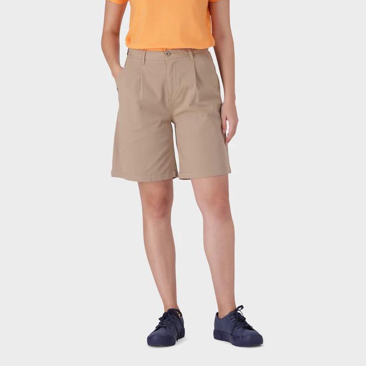 Jeep Women Relaxed Chino Shorts Khaki