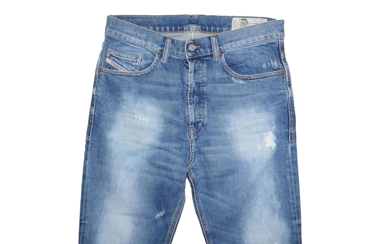 Diesel Mens D Eetar Tapperd Stretch Jeans Blue