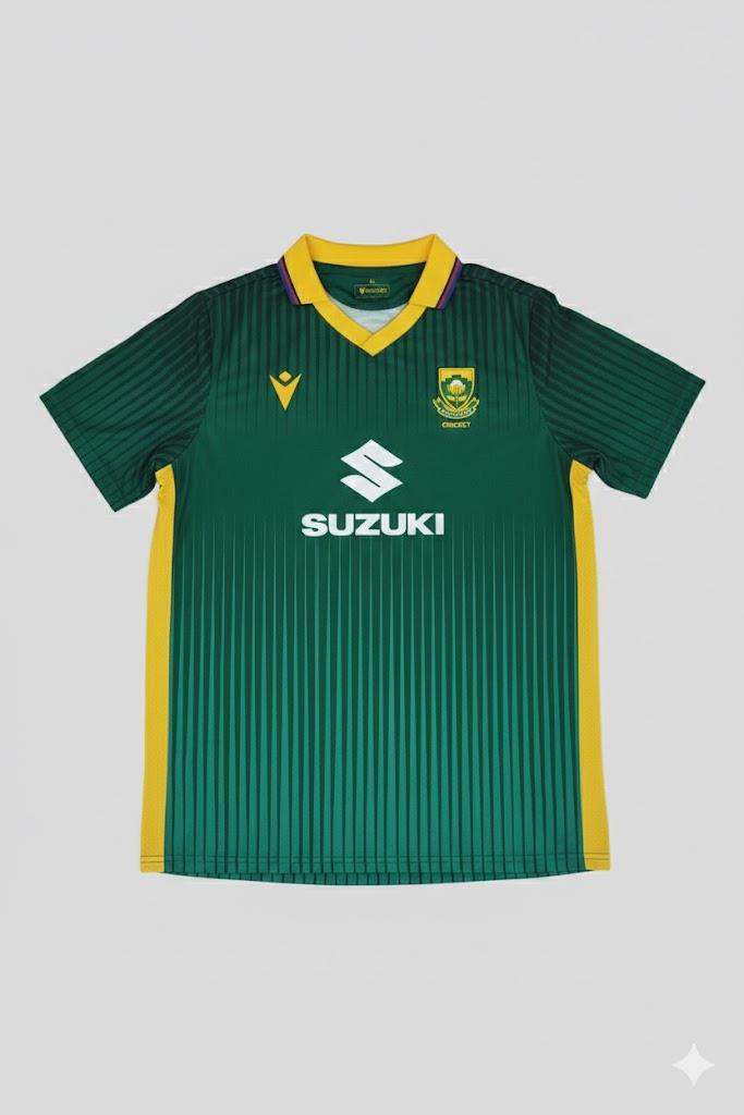 Macron Proteas Odi Jersey Green