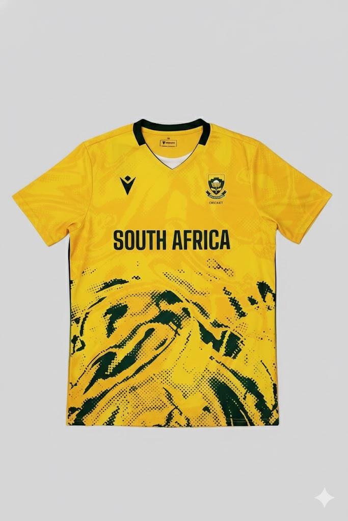 Macron Proteas T20 Tee Yellow