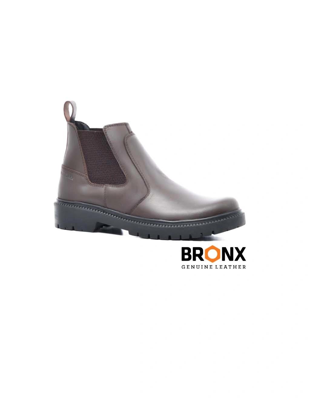 Bronx Mens Renegade Gusset Boot Choc Brown