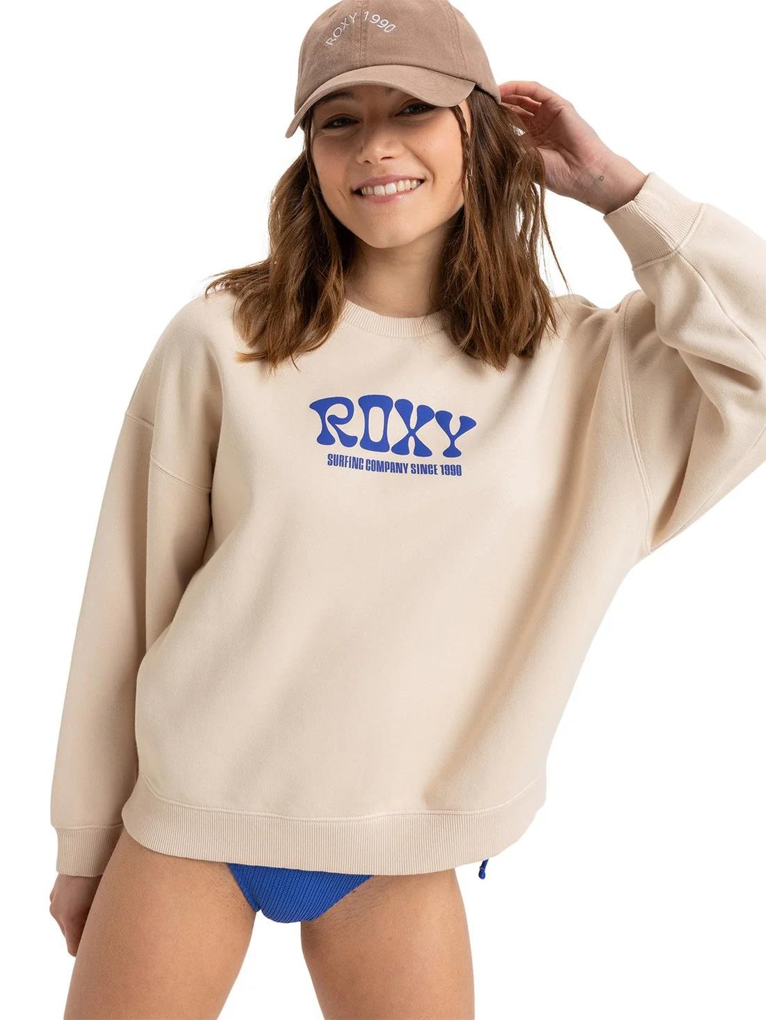 Roxy Womens Lineup Sweater Parchment