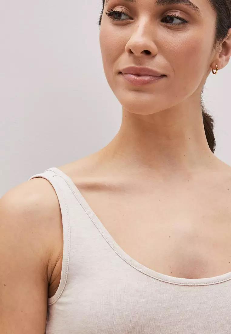 Polo Womens Blair Short Sleeve Vest Stone