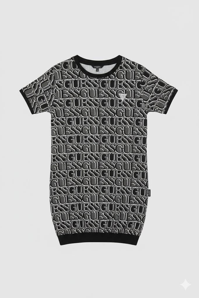 Guess Girls Active Dress Black Brown