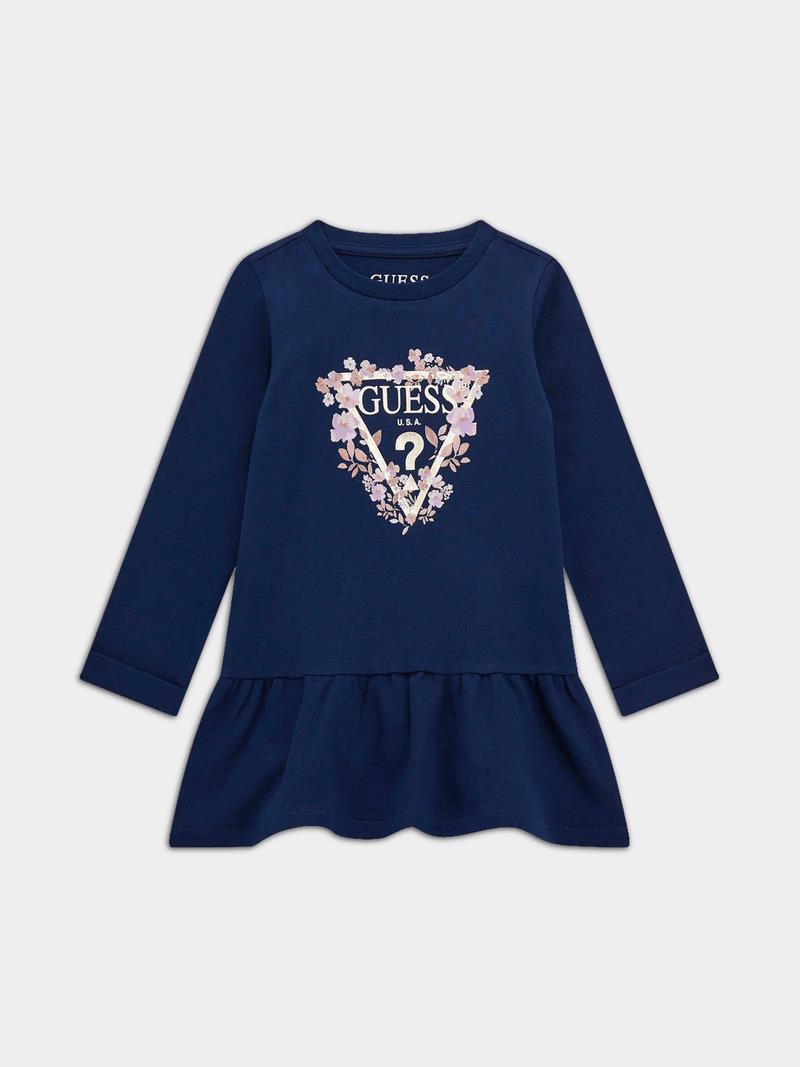Guess Girls Interlock Dress Navy