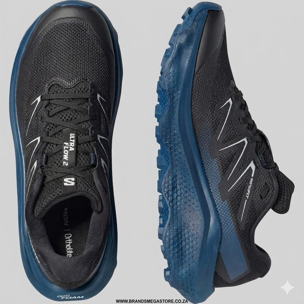 Salomon Mens Ultra Flow 2 Sneaker Black Spellbound Alloy
