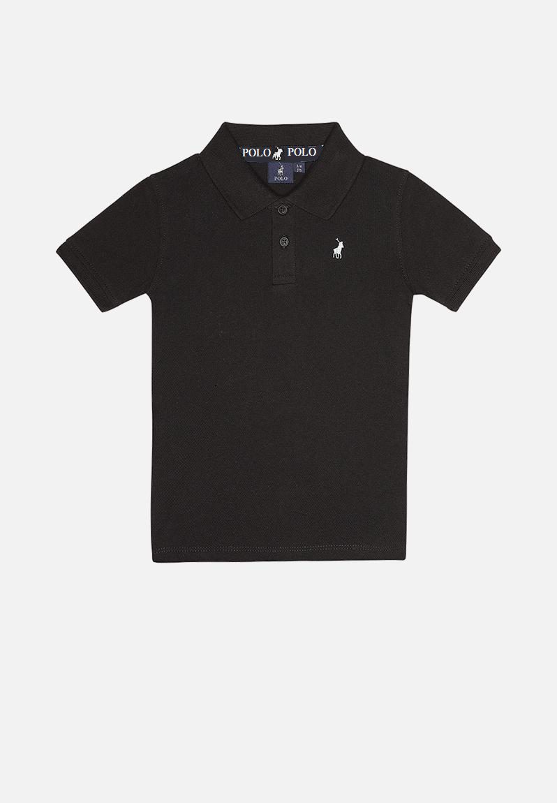 Polo Boys Short Sleeve Golfer Black