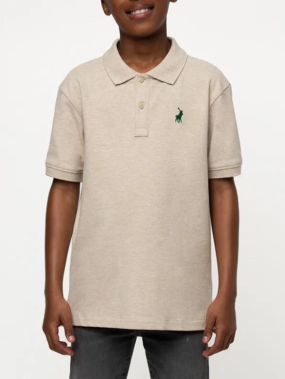Polo Boys Austin Short Sleeve Golfer Stone