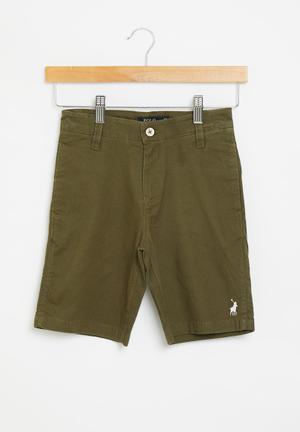 Polo Boys Chino Shorts Olive