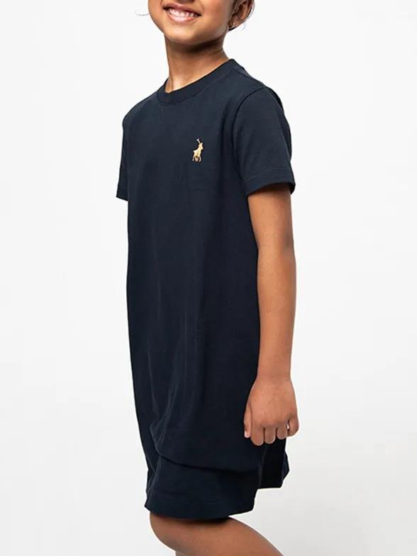 Polo Girls Gwen Short Sleeve T Shirt Dress Navy