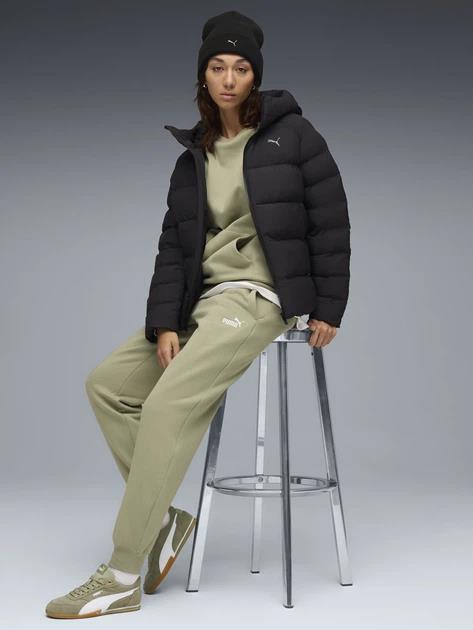 Puma Womens Sweat Suit Set Relaxed Lux Army