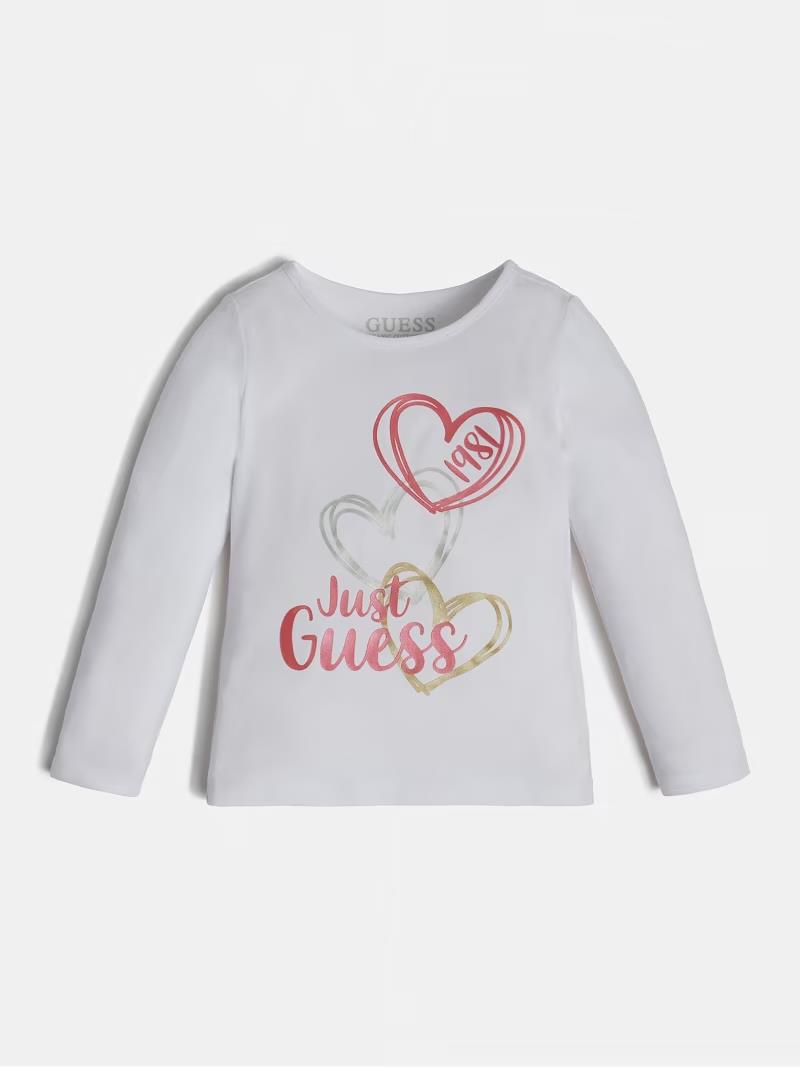 Guess Girls Long Sleeve Tee Light Blue