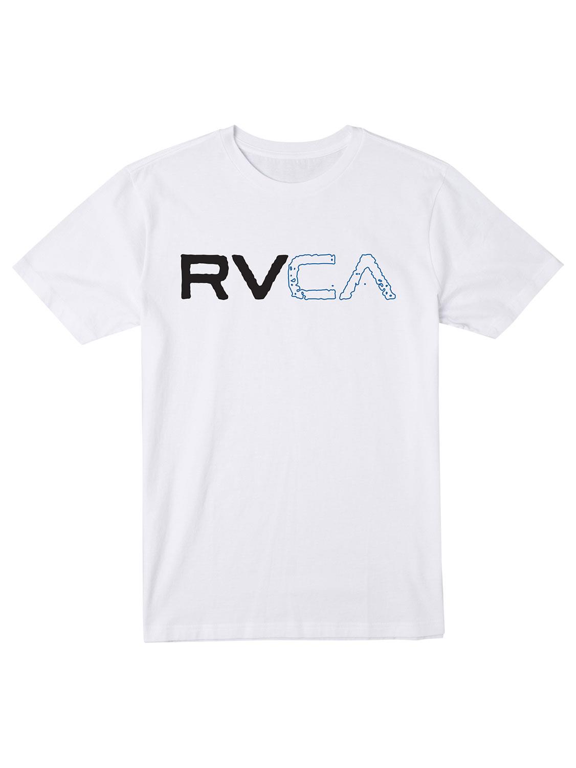 Rvca Boys Split Path Short Sleeve Tee White