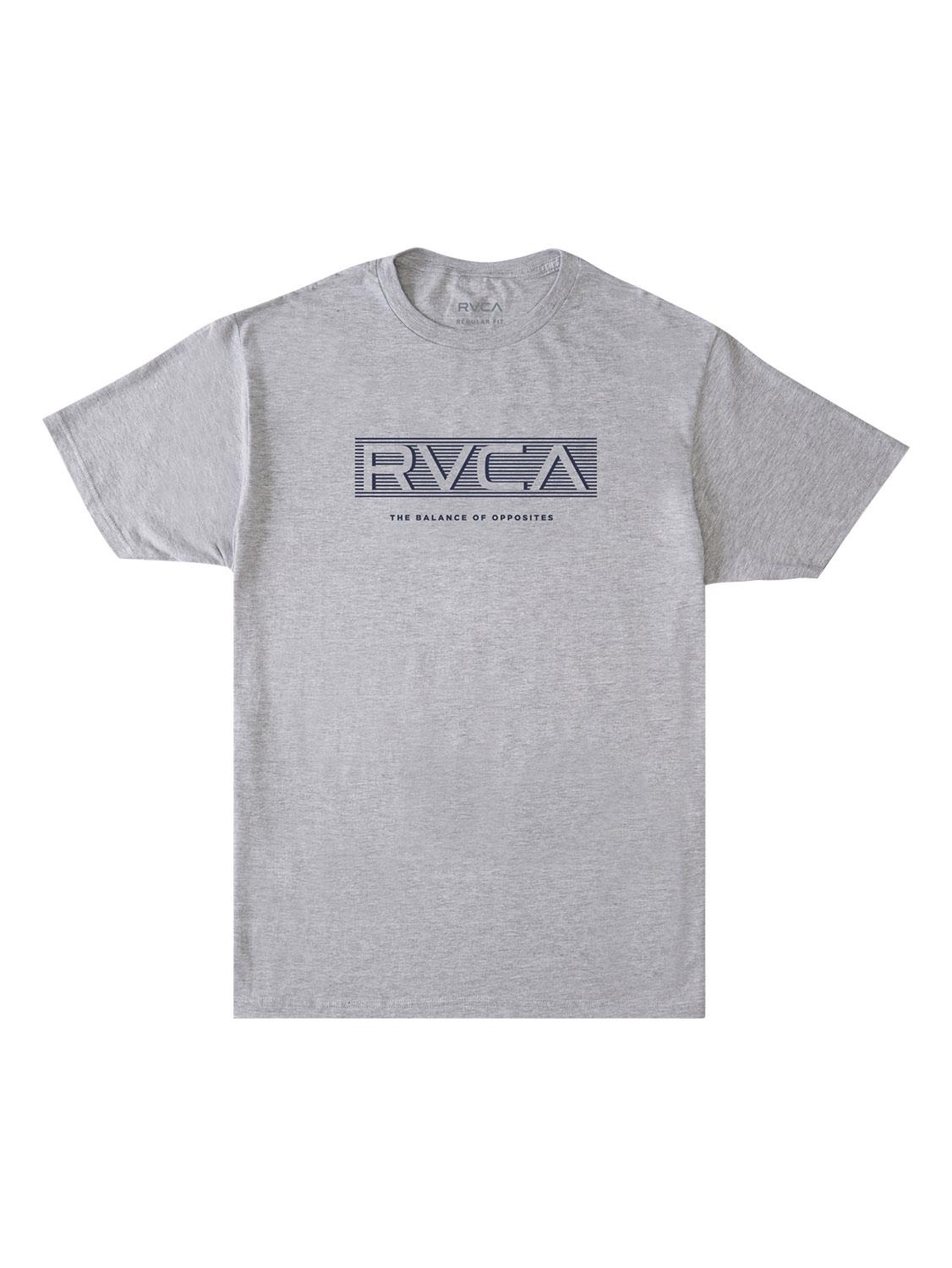 Rvca Boys Sprints Short Sleeve Tee Athletic Heather