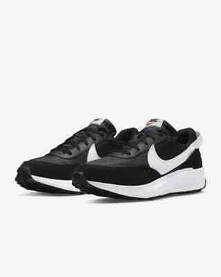 Nike Mens Waffle Debut Sneaker Black White