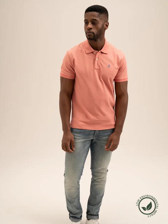Polo Mens Classic Pique Short Sleeve Golfer Pink