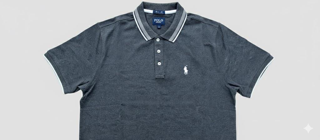 Polo Mens Tipped Melange Short Sleeve Golfer Charcoal
