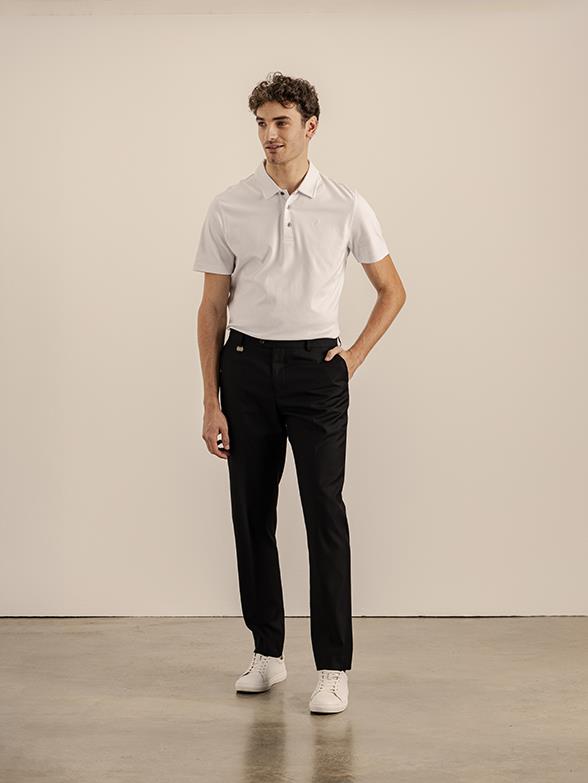 Polo Mens Cutom Fit Travel Trouser Black