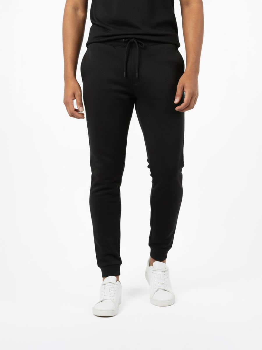 Polo Mens Essential Fleeve Jogger Black