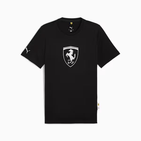 Puma Kids Ferrari Tonal Big Shield Tee Black