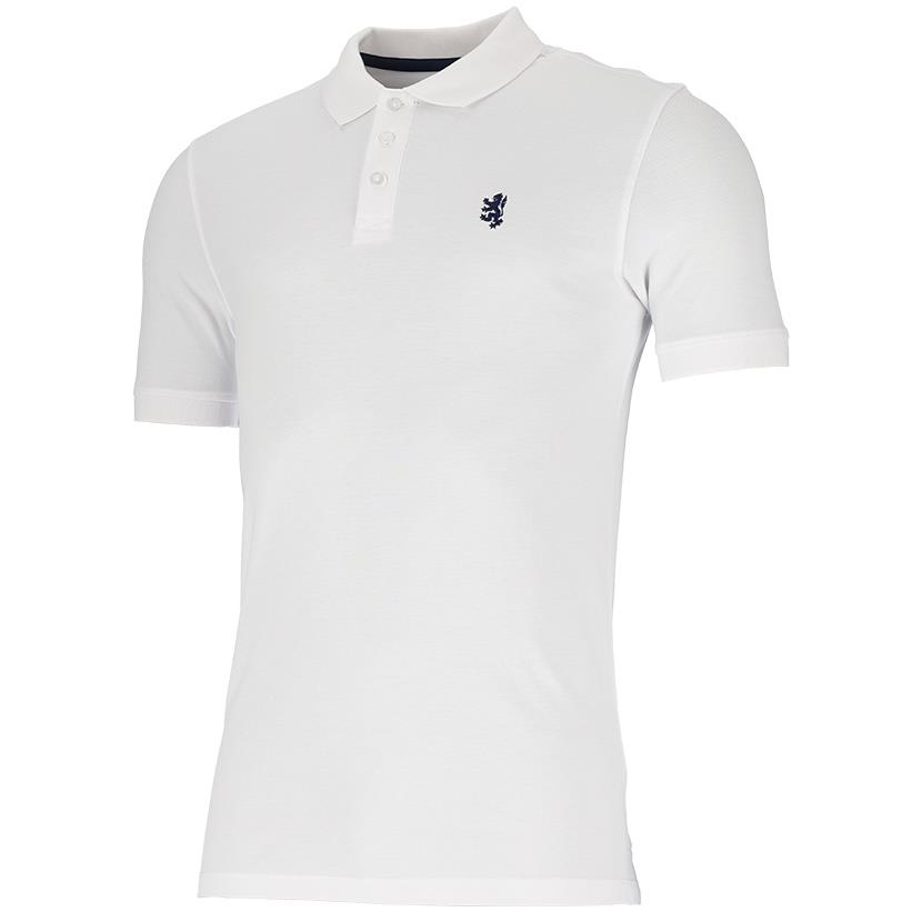 Pringle Mens Austyn Pima Pique Short Sleeve Golfer White