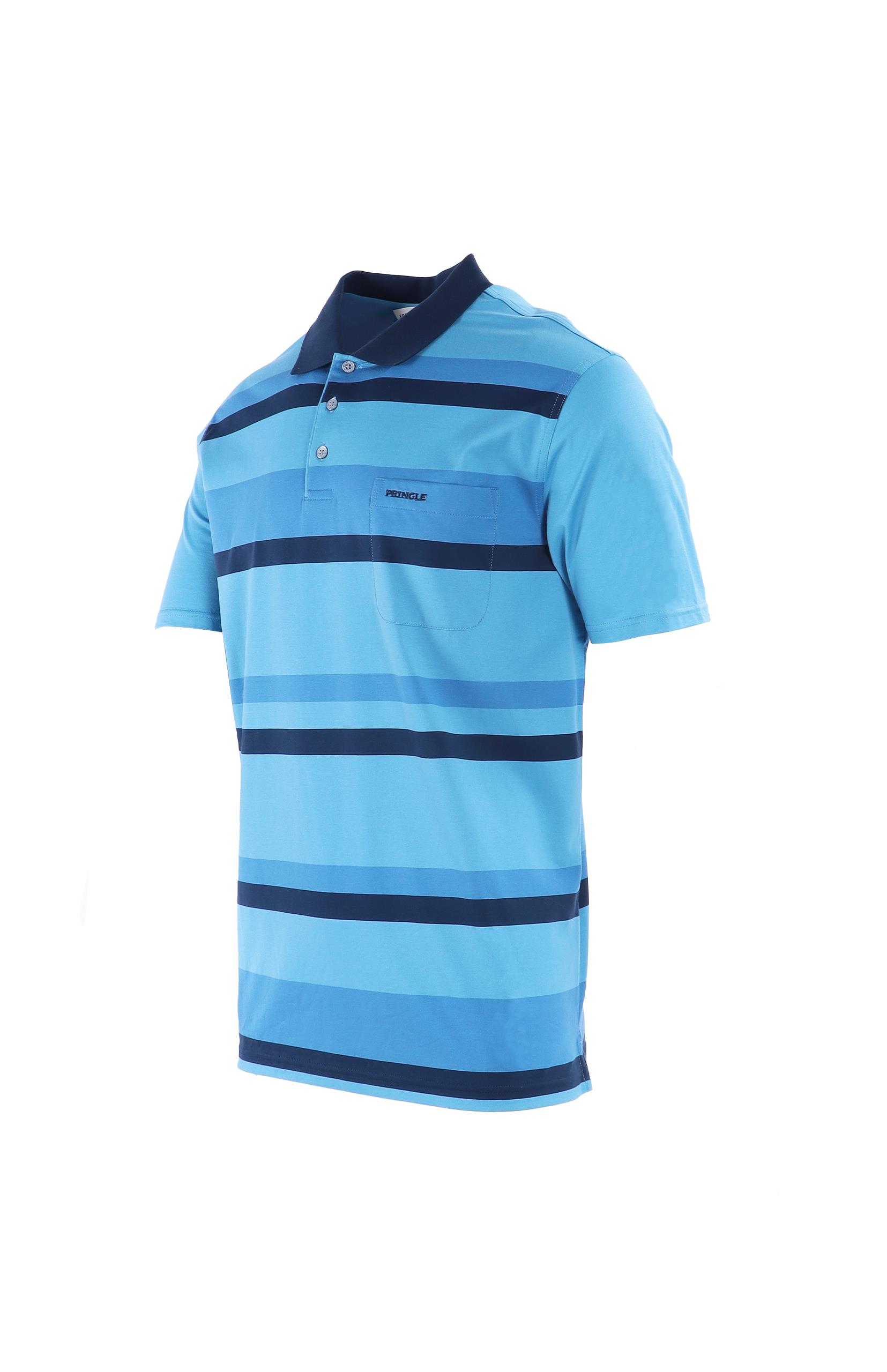 Pringle Mens Duncan Short Sleeve Golfer Navy